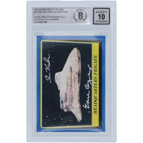 Ira Keeler and Ease Owyeung Signed 1983 Topps Return of the Jedi #213 Card | BGS 10