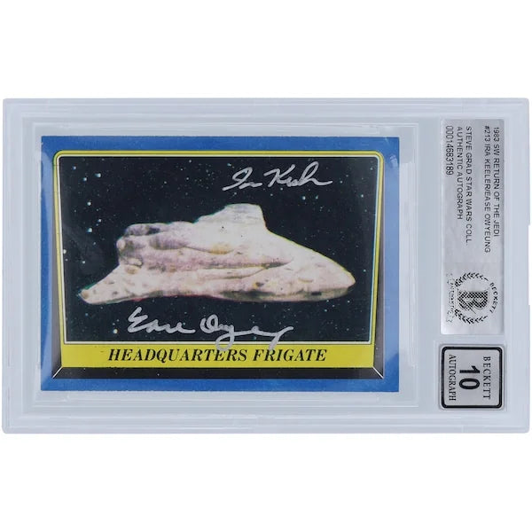 Ira Keeler and Ease Owyeung Signed 1983 Topps Return of the Jedi #213 Card | BGS 10