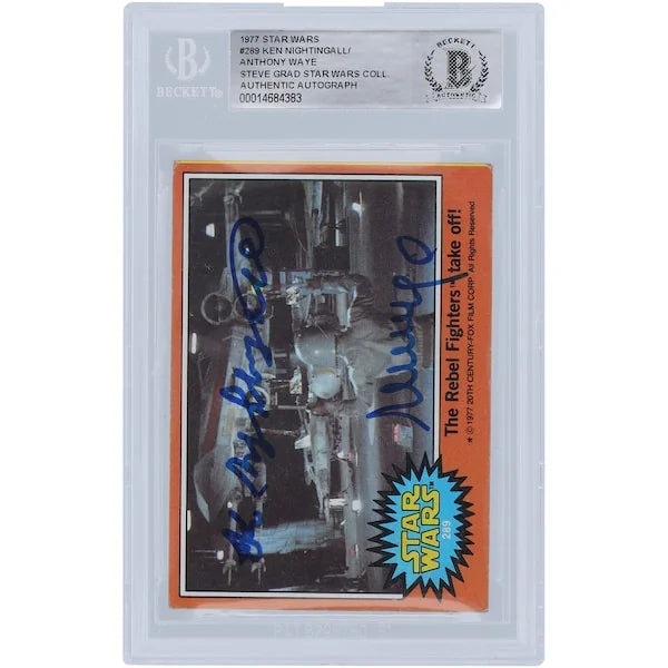 Ken Knightingale & Anthony Waye Signed 1977 Topps Star Wars #289 | BGS Authenticated