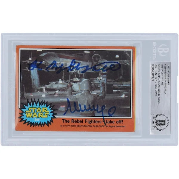 Ken Knightingale & Anthony Waye Signed 1977 Topps Star Wars #289 | BGS Authenticated