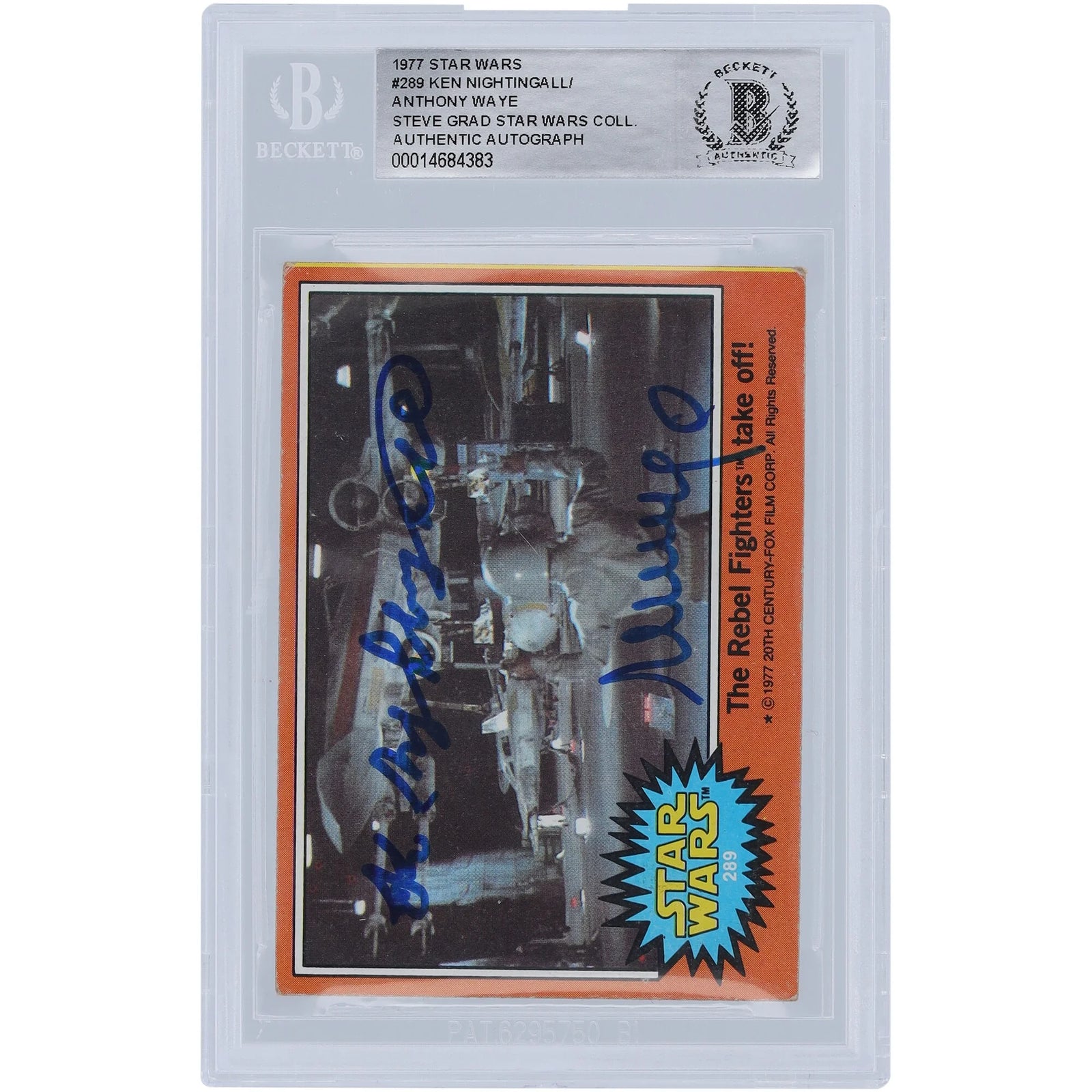 Ken Knightingale & Anthony Waye Signed 1977 Topps Star Wars #289 | BGS Authenticated