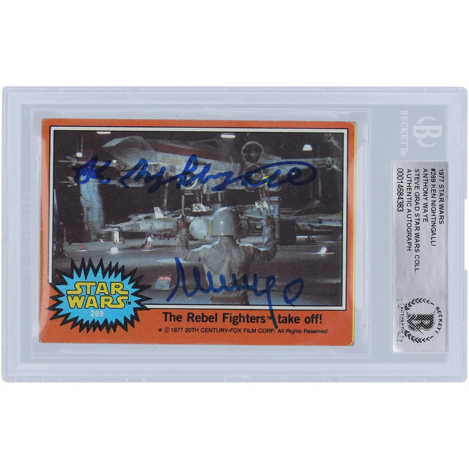 Ken Knightingale & Anthony Waye Signed 1977 Topps Star Wars #289 | BGS Authenticated