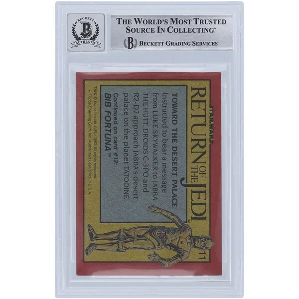 Hiro Narita and Neil Krepela Signed 1983 Topps Return of the Jedi #11 | BGS 10