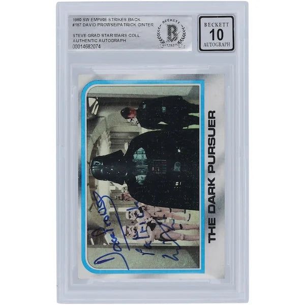 David Prowse and Patrick Ginter Signed 1980 Topps Empire Strikes Back #187 | BGS 10 Auto