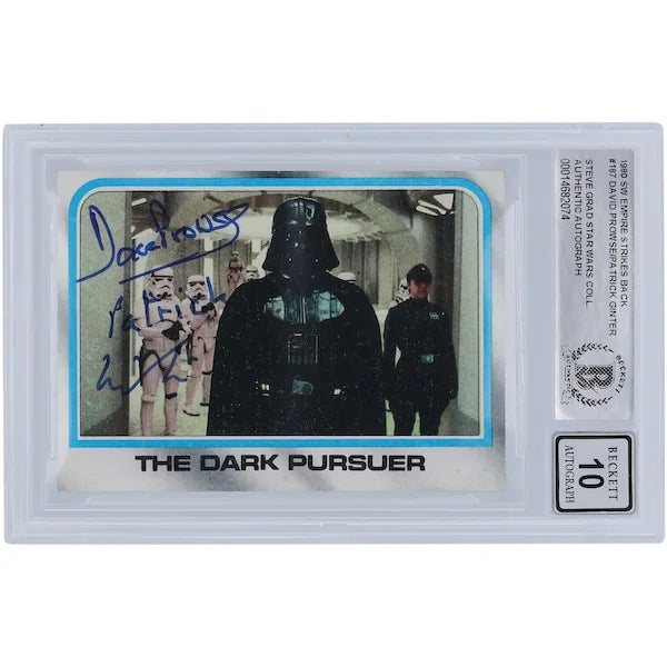 David Prowse and Patrick Ginter Signed 1980 Topps Empire Strikes Back #187 | BGS 10 Auto
