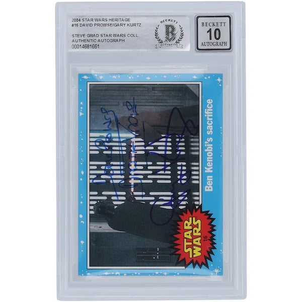 David Prowse and Gary Kurtz Signed 2004 Topps Heritage #16 | BGS 10 Darth Vader