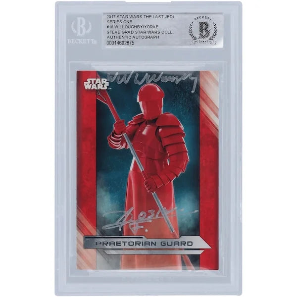 William Willoughby & Karanja York Signed Star Wars Card | 2017 Topps The Last Jedi #18 BGS
