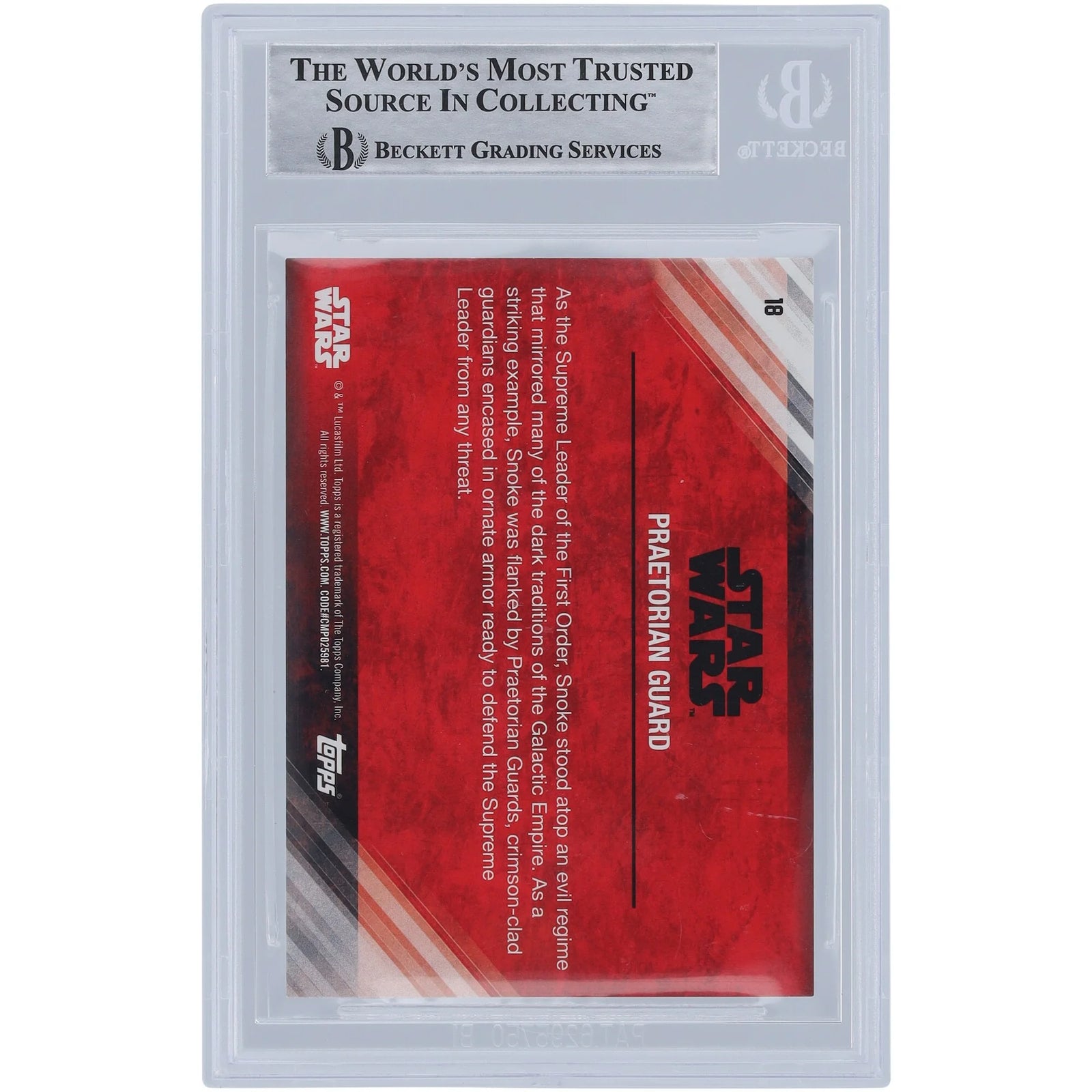 William Willoughby & Karanja York Signed Star Wars Card | 2017 Topps The Last Jedi #18 BGS