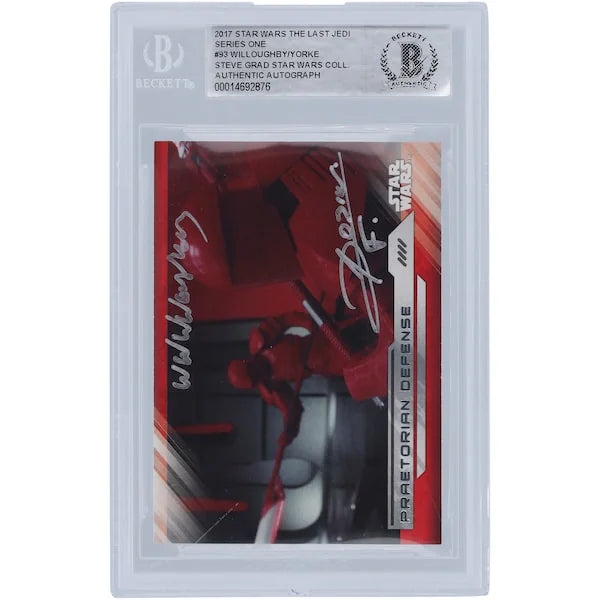 William Willoughby & Karanja York Signed Star Wars Card | 2017 Topps The Last Jedi #93