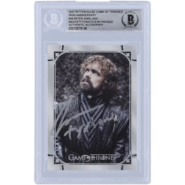 Peter Dinklage Signed 2021 Rittenhouse Game of Thrones #26 Card | Tyrion Inscription