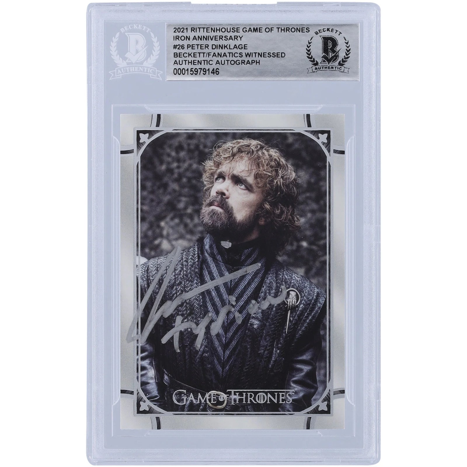 Peter Dinklage Signed 2021 Rittenhouse Game of Thrones #26 Card | Tyrion Inscription
