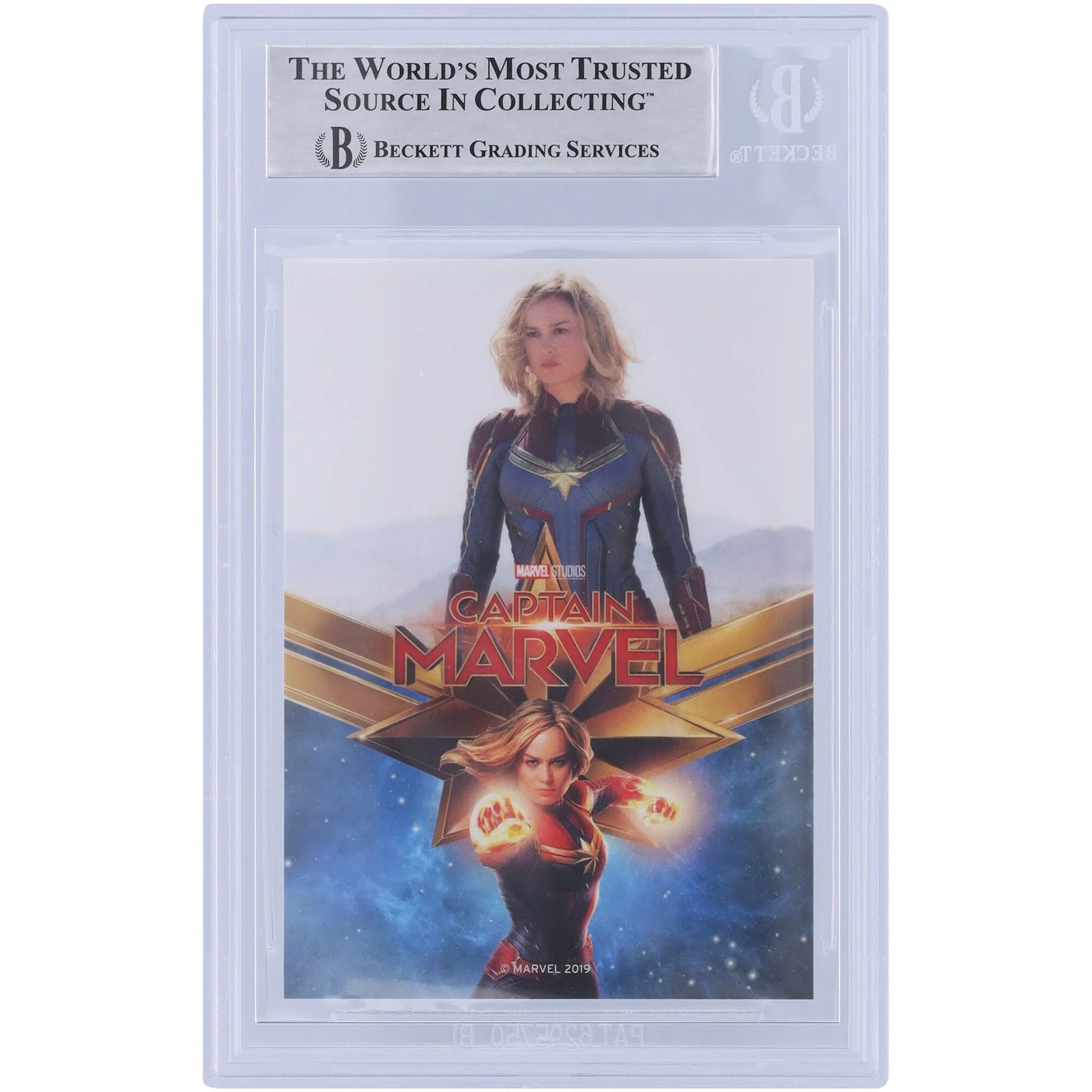 Brie Larson Signed Captain Marvel 2019 Promo Card | Silver Ink #BL
