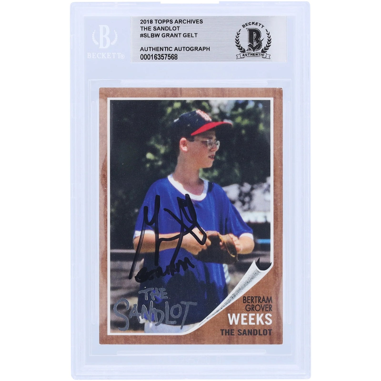 Grant Gelt Signed 2018 Topps Archives Card | The Sandlot