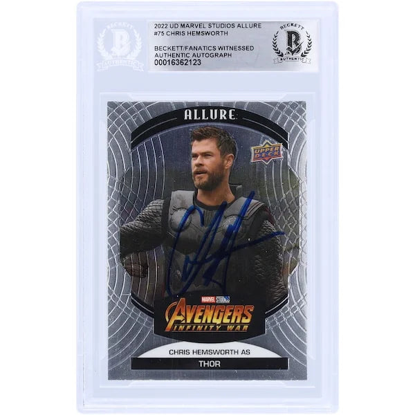 Chris Hemsworth Signed 2022 Upper Deck Marvel Studios Allure #75 | Authenticated