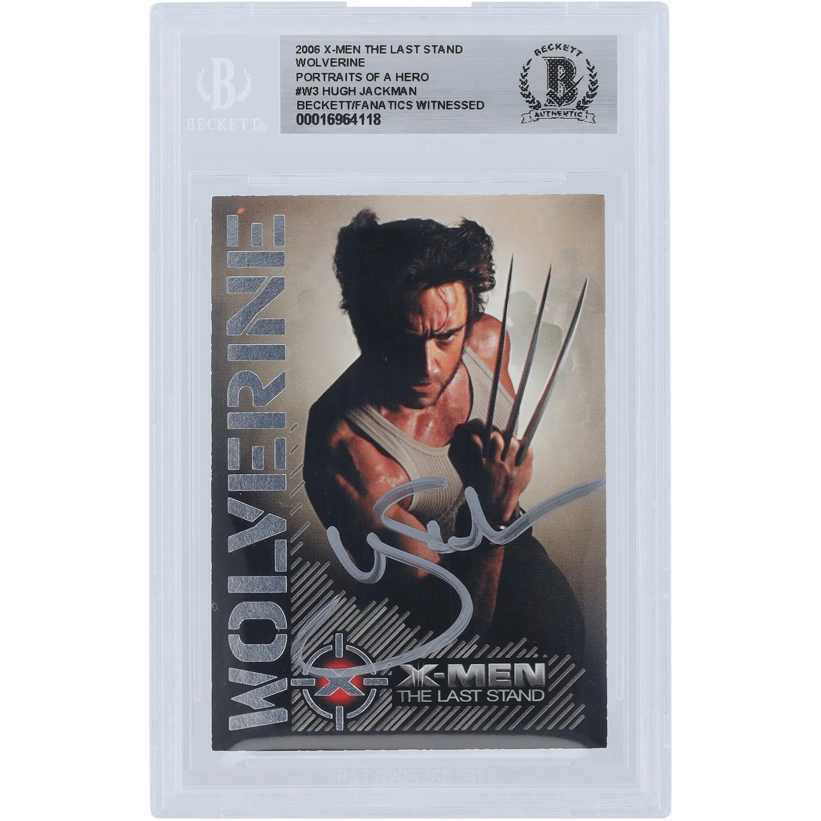 Hugh Jackman Signed 2006 X-Men The Last Stand Card #W3 | Beckett Authenticated