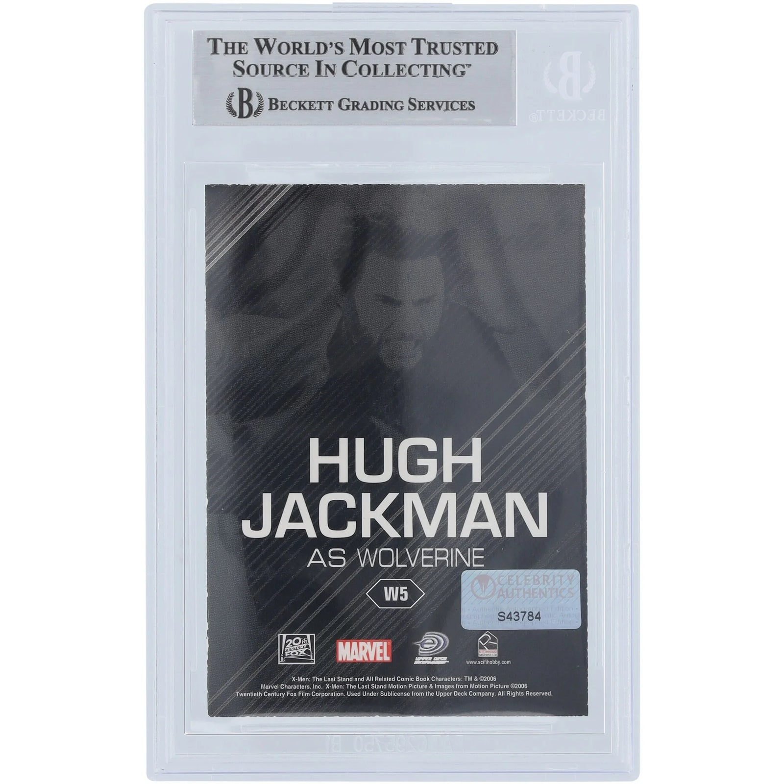 Hugh Jackman Signed 2006 X-Men The Last Stand Card #W5 | Beckett Authenticated