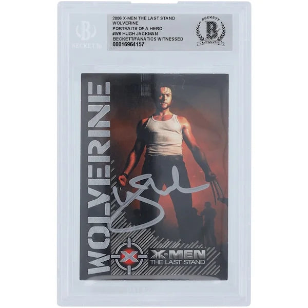 Hugh Jackman Signed 2006 X-Men The Last Stand #W6 Card | Beckett Witnessed