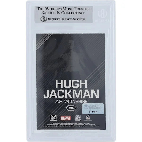 Hugh Jackman Signed 2006 X-Men The Last Stand #W6 Card | Beckett Witnessed