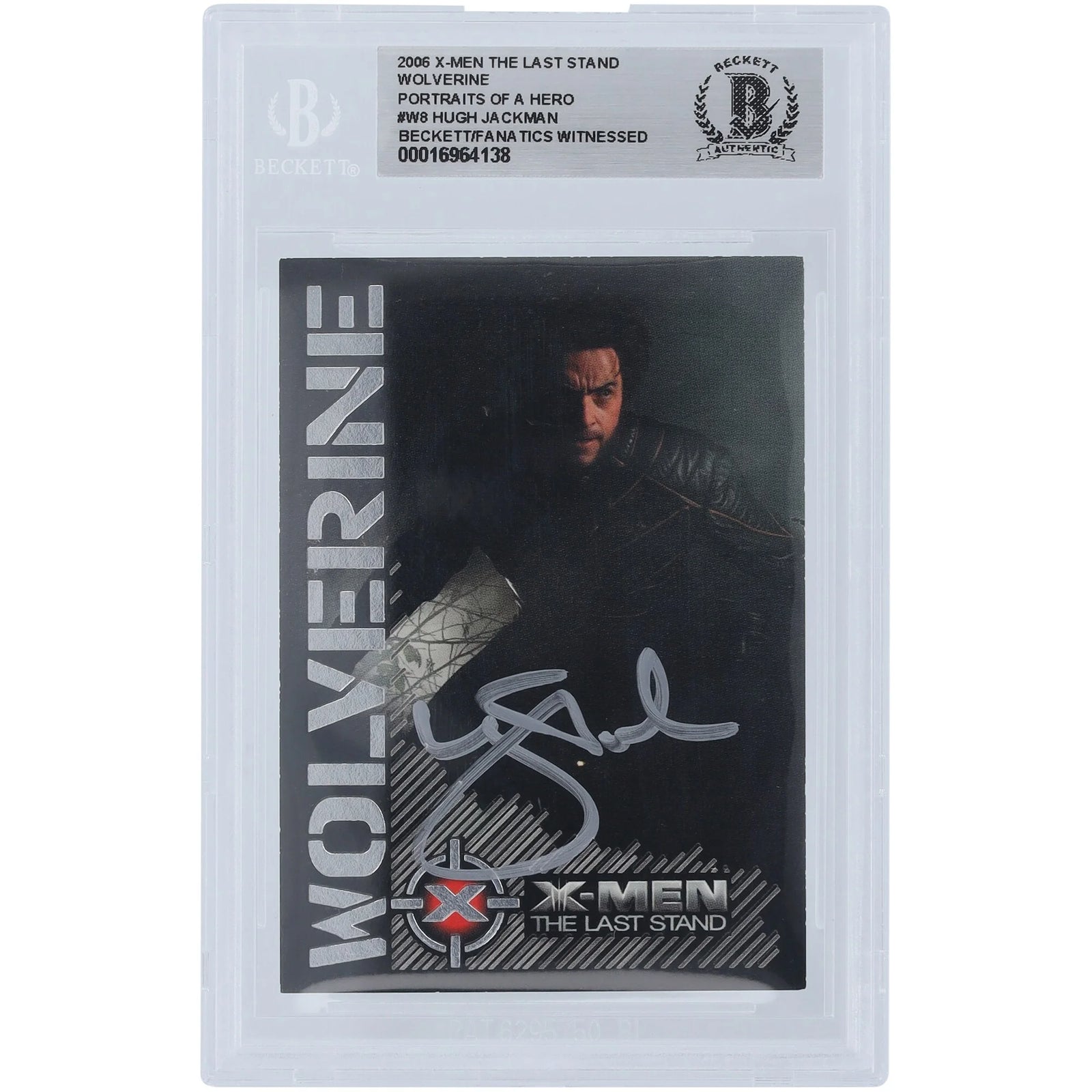 Hugh Jackman Signed 2006 X-Men The Last Stand Card #W8 | Beckett Authenticated