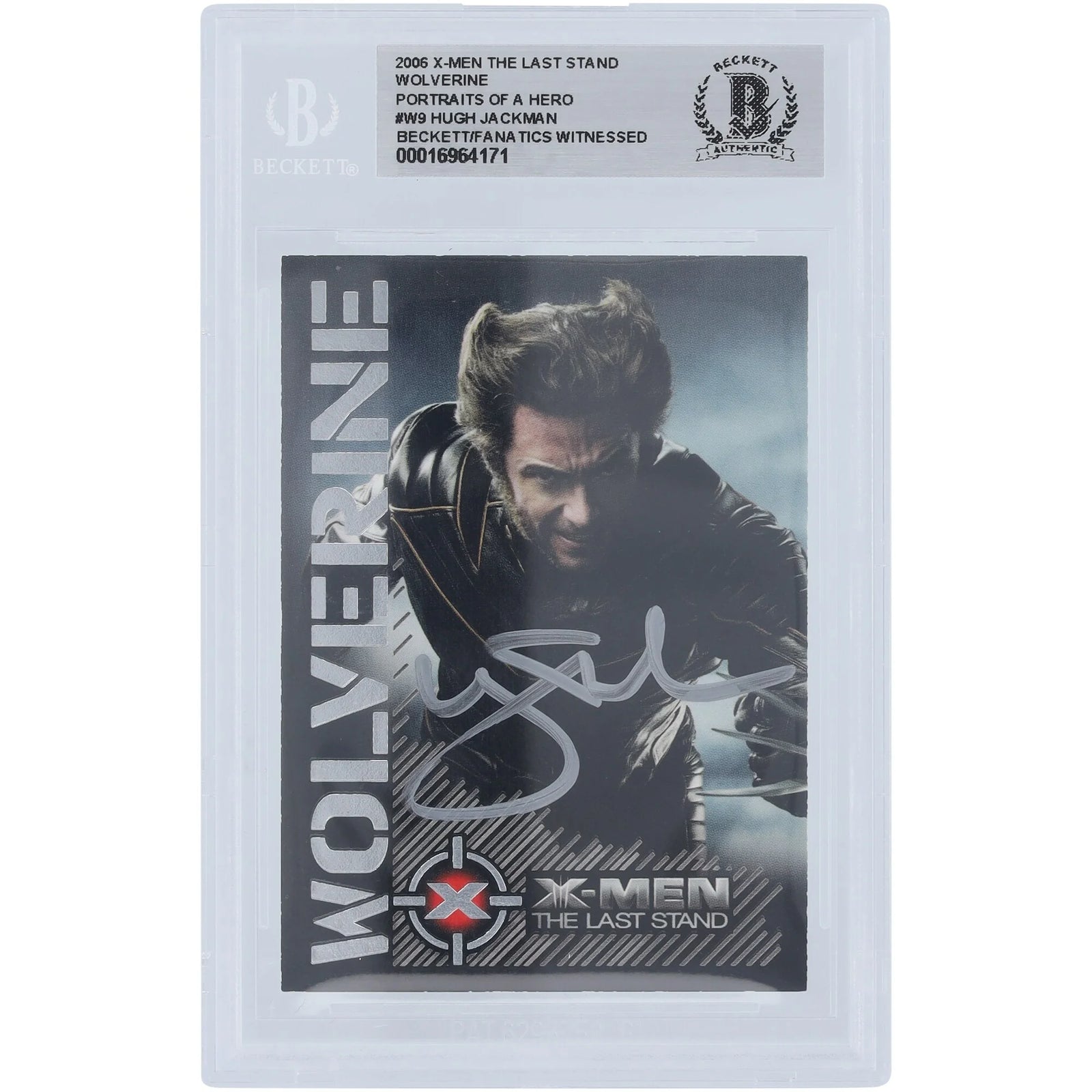 Hugh Jackman Signed 2006 X-Men The Last Stand Card #W9 | Beckett Authenticated