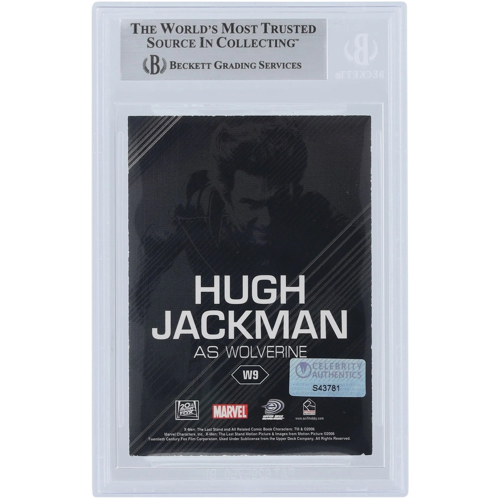 Hugh Jackman Signed 2006 X-Men The Last Stand Card #W9 | Beckett Authenticated