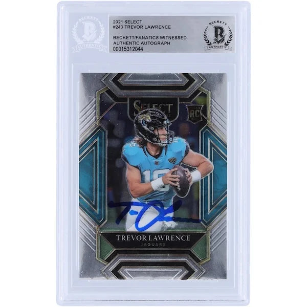 Trevor Lawrence Signed 2021 Panini Select Club Level #243 Rookie Card | Jaguars