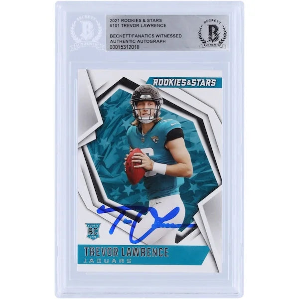 Trevor Lawrence Signed 2021 Panini Rookies & Stars #101 | Beckett Authenticated