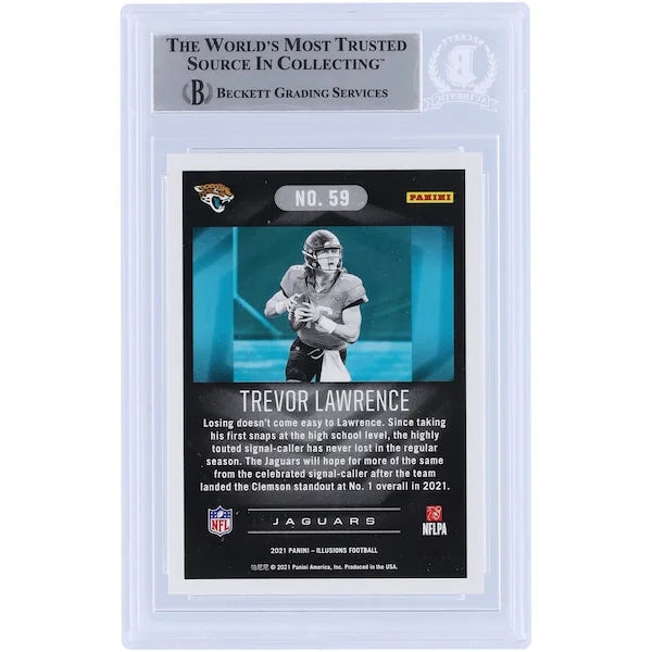 Trevor Lawrence Signed 2021 Panini Illusions #59 Rookie Card | Jaguars