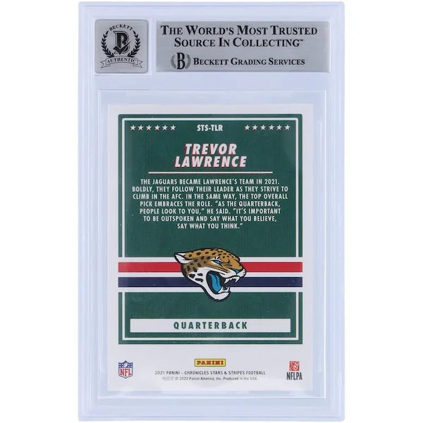 Trevor Lawrence Signed 2021 Panini Chronicles Rookie Card | Beckett Authenticated