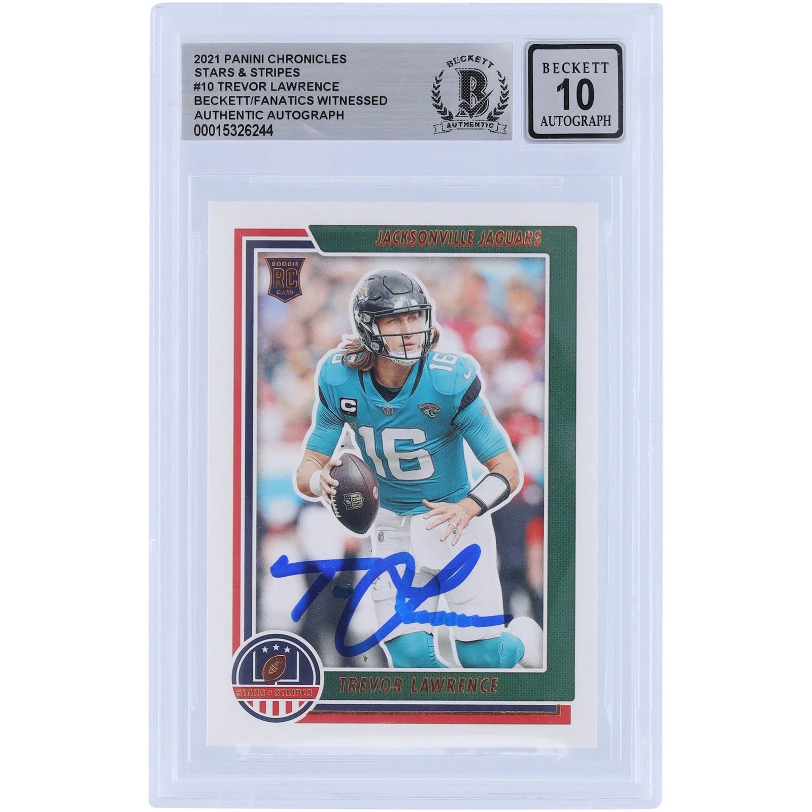 Trevor Lawrence Signed 2021 Panini Chronicles Rookie Card | Beckett Authenticated