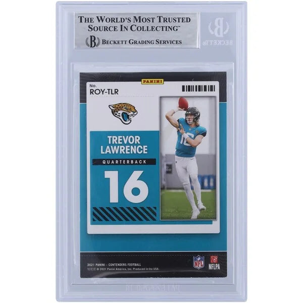 Trevor Lawrence Signed 2021 Panini Contenders ROY Card | Beckett Authenticated