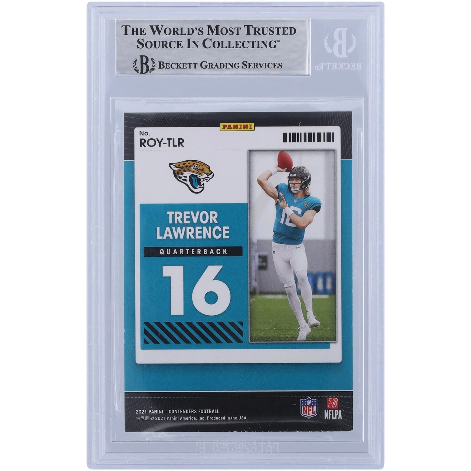Trevor Lawrence Signed 2021 Panini Contenders ROY Card | Beckett Authenticated