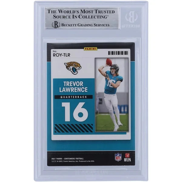 Trevor Lawrence Signed 2021 Panini Contenders ROY Card | Beckett Authenticated