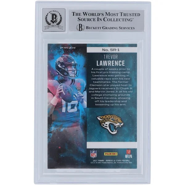 Trevor Lawrence Signed 2021 Panini Rookies & Stars Silver #SR-1 | Beckett 10
