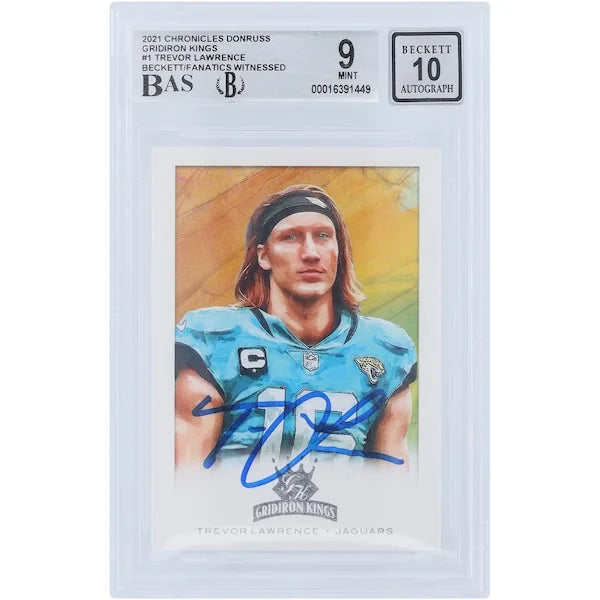 Trevor Lawrence Signed 2021 Panini Chronicles Gridiron Kings #GK-1 | Beckett Authenticated