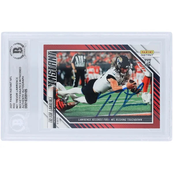 Trevor Lawrence Signed 2021 Panini Instant NFL Red Rookie Card | #41/99