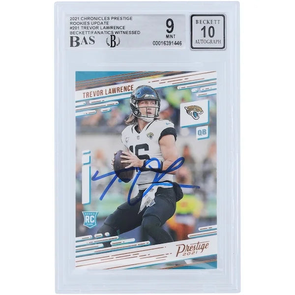 Trevor Lawrence Signed 2021 Panini Chronicles Prestige Rookies #201 | Jaguars Rookie