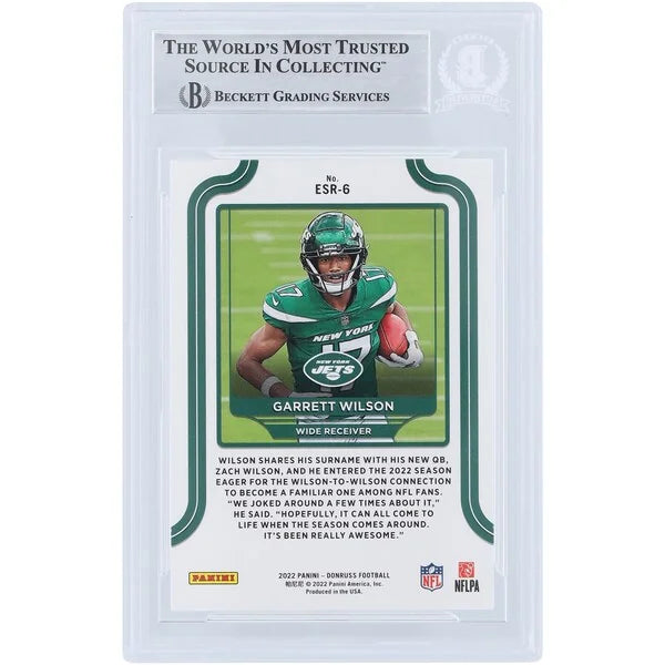 Garrett Wilson Signed 2022 Panini Donruss Elite Series Rookies Card | Beckett Authenticate
