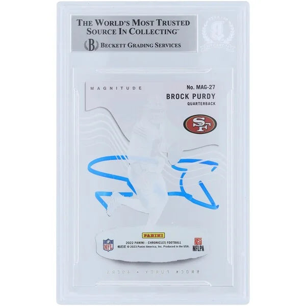 Brock Purdy Signed 2022 Panini Chronicles Magnitude Rookie Card | Beckett Authenticated