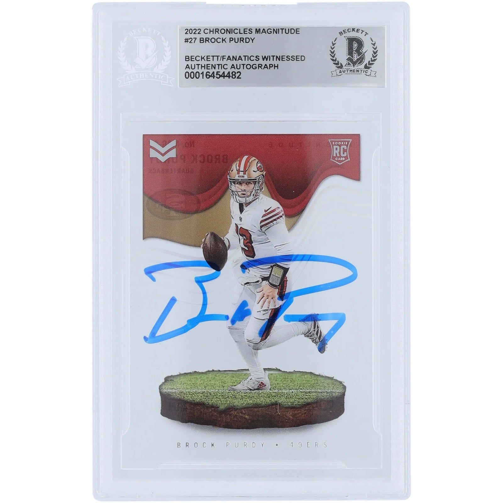 Brock Purdy Signed 2022 Panini Chronicles Magnitude Rookie Card | Beckett Authenticated