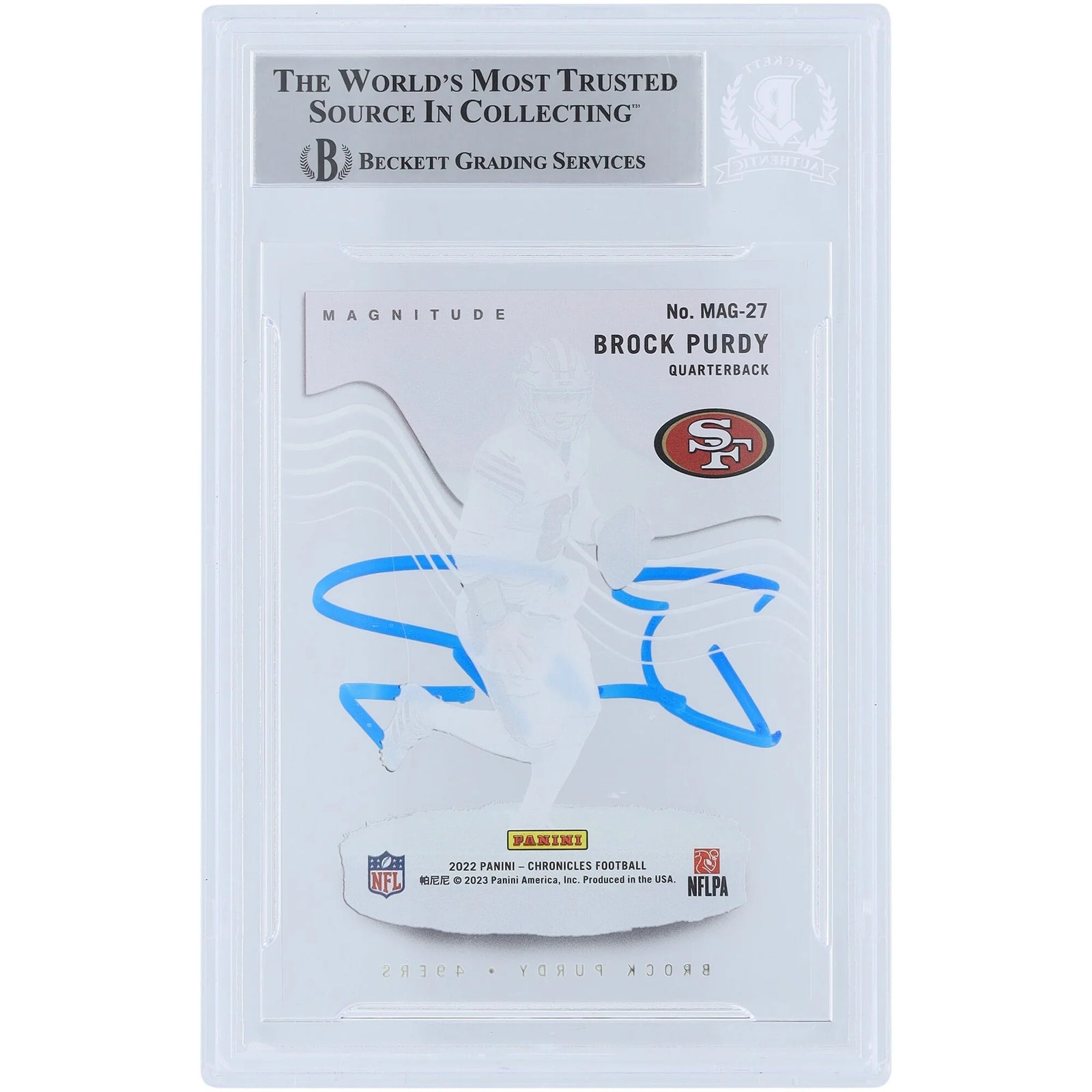 Brock Purdy Signed 2022 Panini Chronicles Magnitude Rookie Card | Beckett Authenticated