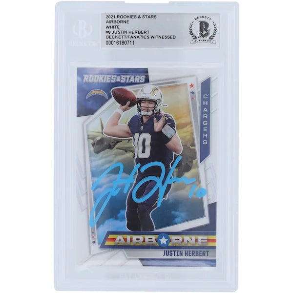 Justin Herbert Signed 2021 Panini Rookies & Stars Card | #73/149