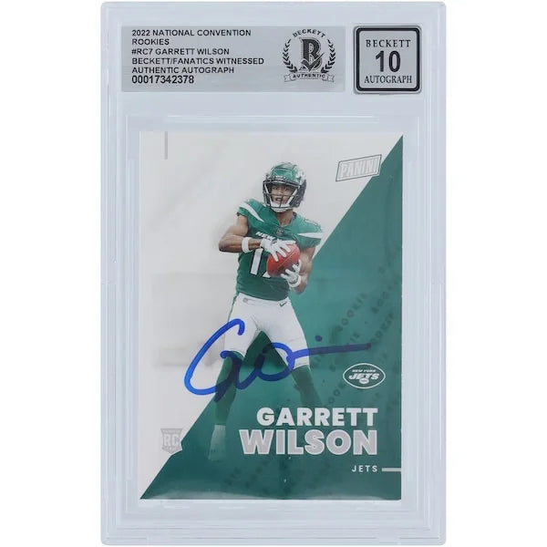 Garrett Wilson Signed 2022 Panini The National Rookie Card | #RC7 /499