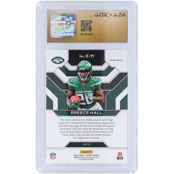 Breece Hall Signed 2022 Panini Prizm Emergent Rookie Card | CGC Authenticated