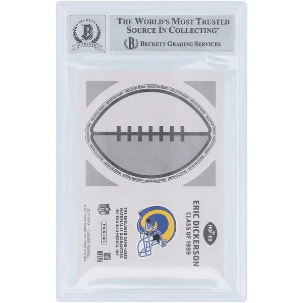 Eric Dickerson Signed 2017 Panini Classics Canton Collection Card | Graded 10