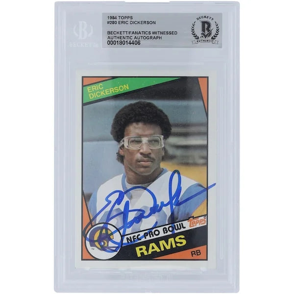 Eric Dickerson Signed 1984 Topps #280 Rookie Card | Rams