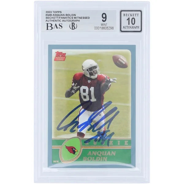 Anquan Boldin Signed 2003 Topps #348 Rookie Card | Beckett Authenticated