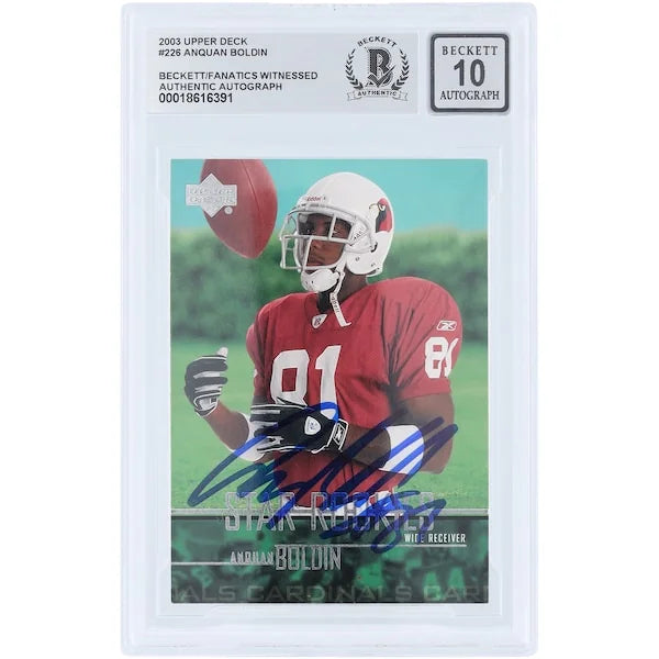 Anquan Boldin Signed 2003 Upper Deck #226 Rookie Card | Beckett Authenticated