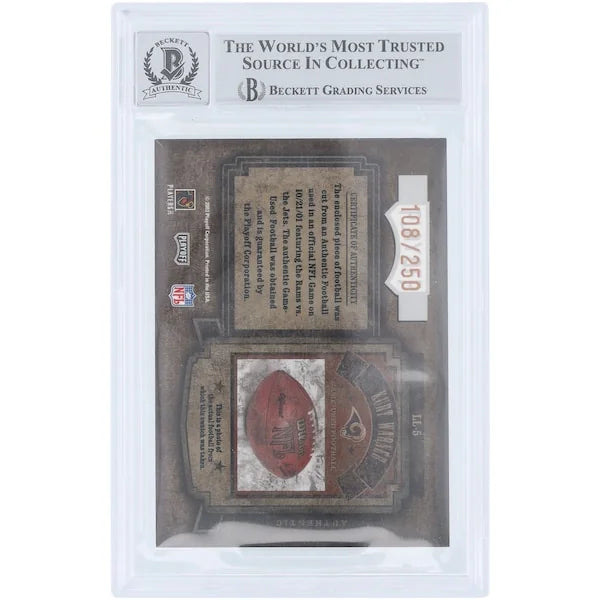 Kurt Warner Signed 2003 Playoff Hogg Heaven Relic Card | #LL-5 #/250