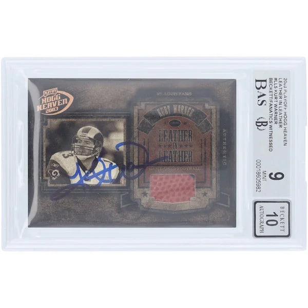 Kurt Warner Signed 2003 Playoff Hogg Heaven Relic Card | #LL-5 #/250